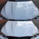 Polished Car Hood After Paint Repair