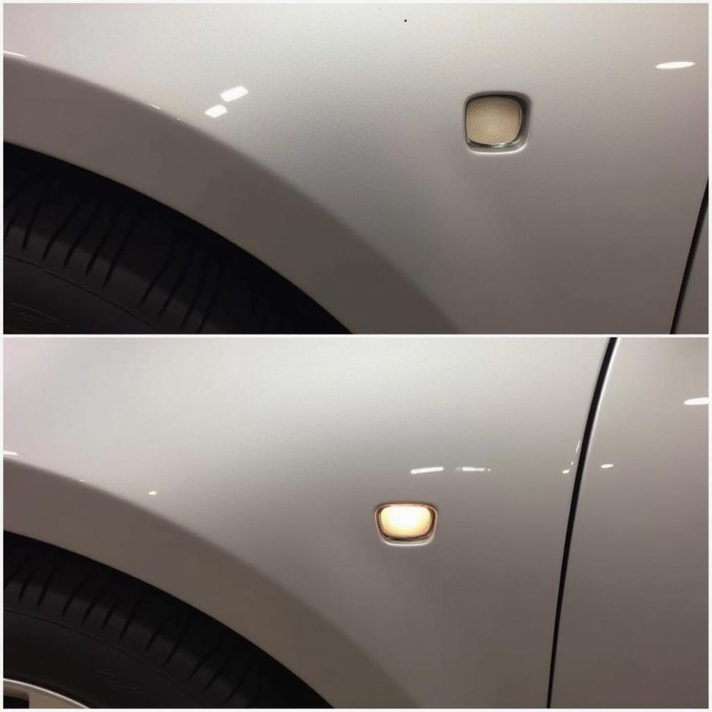 Polished Car Paint After Chip Repair