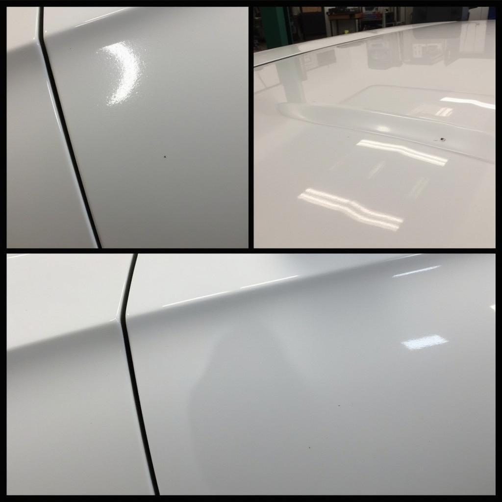 Polished Car Panel After Drip Repair