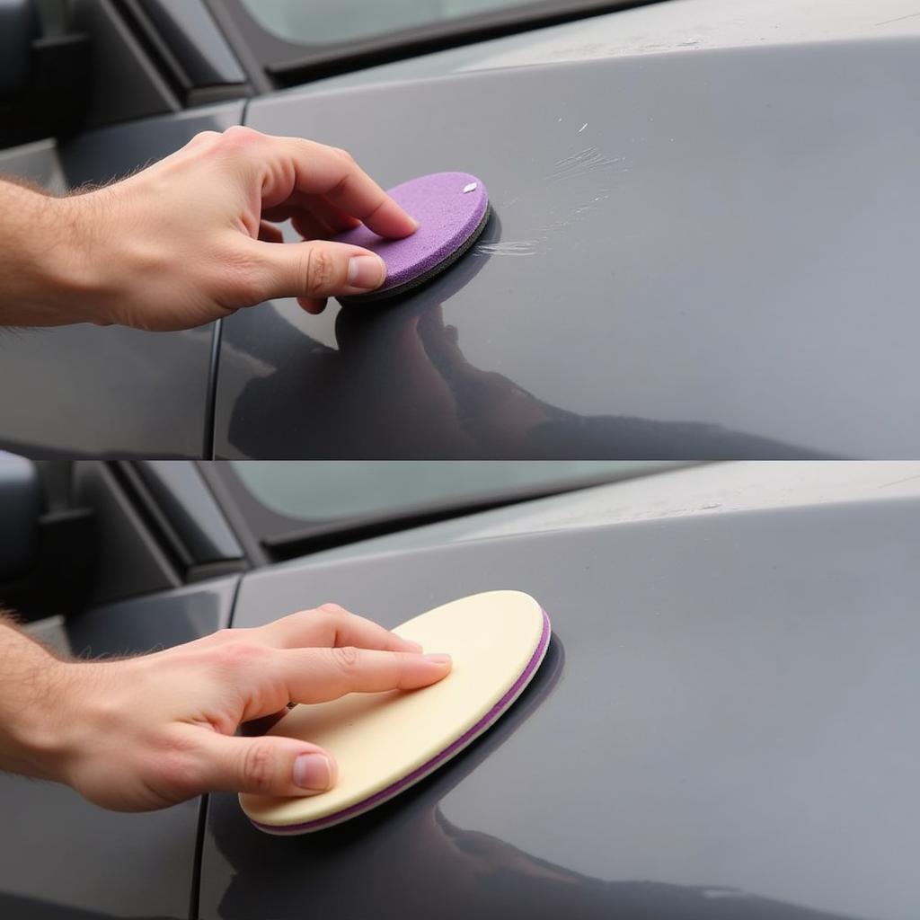 Polishing Minor Scratches on Car Paint