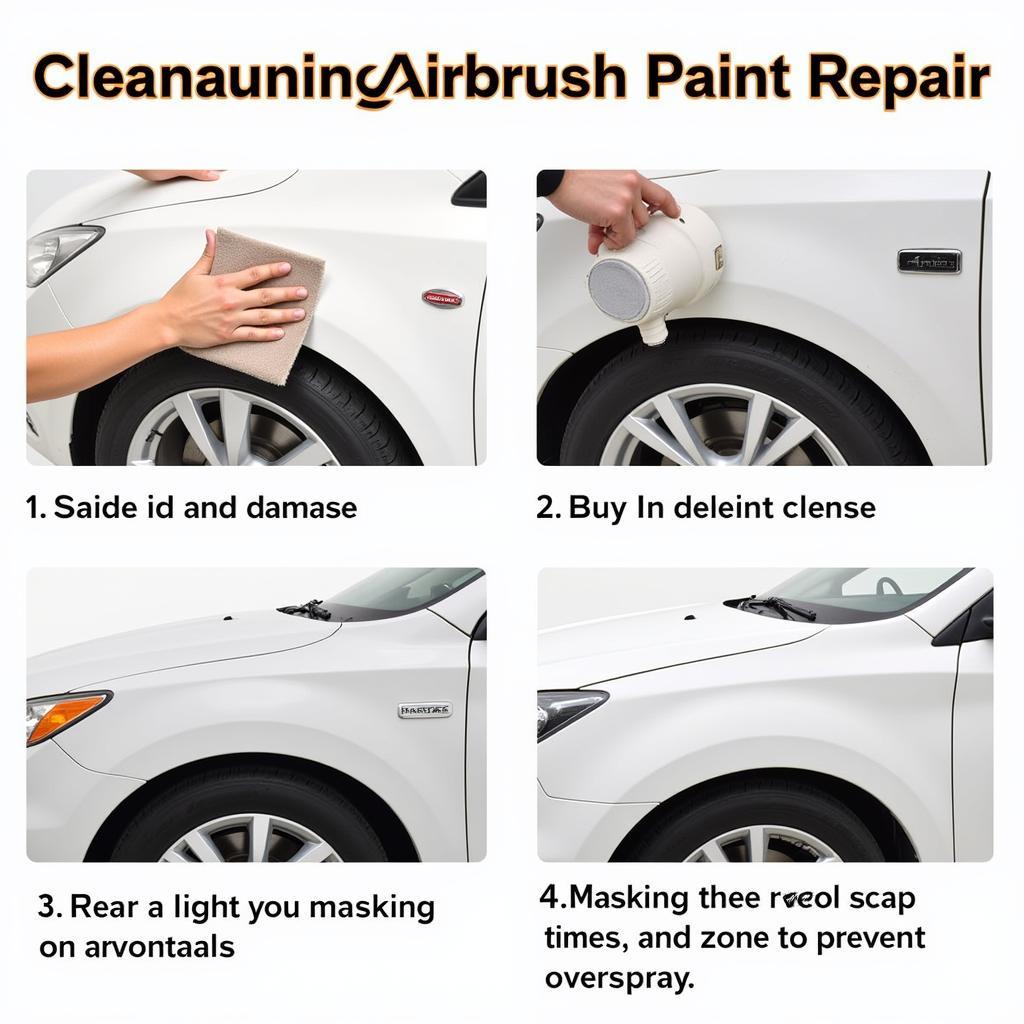 Preparing Car for Airbrush Repair