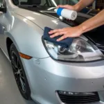 Preparing Car Paint Chip for Repair