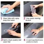 Preparing a Car Scratch for Touch Up Paint