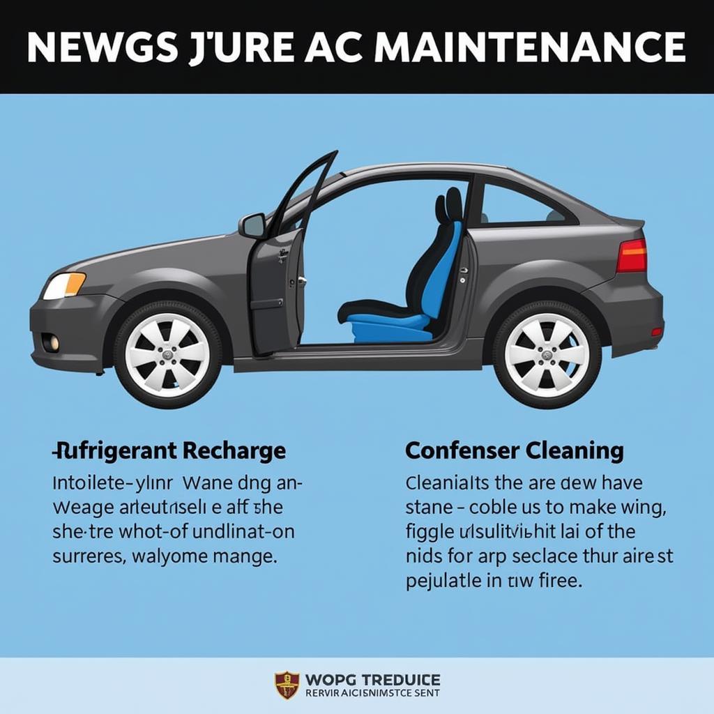 Preventative car AC maintenance being performed in St Helens