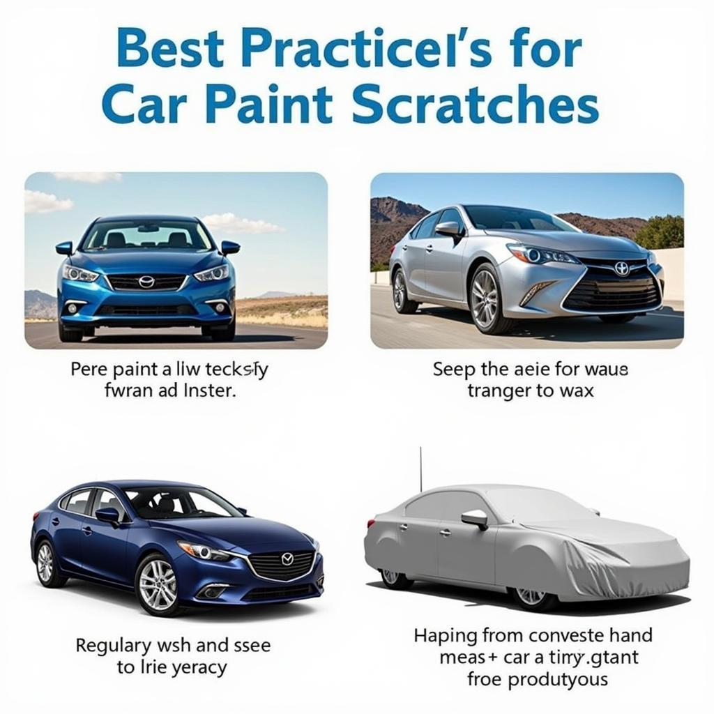 Preventing Car Paint Scratches by Careful Parking, Regular Washing, and Using Car Covers