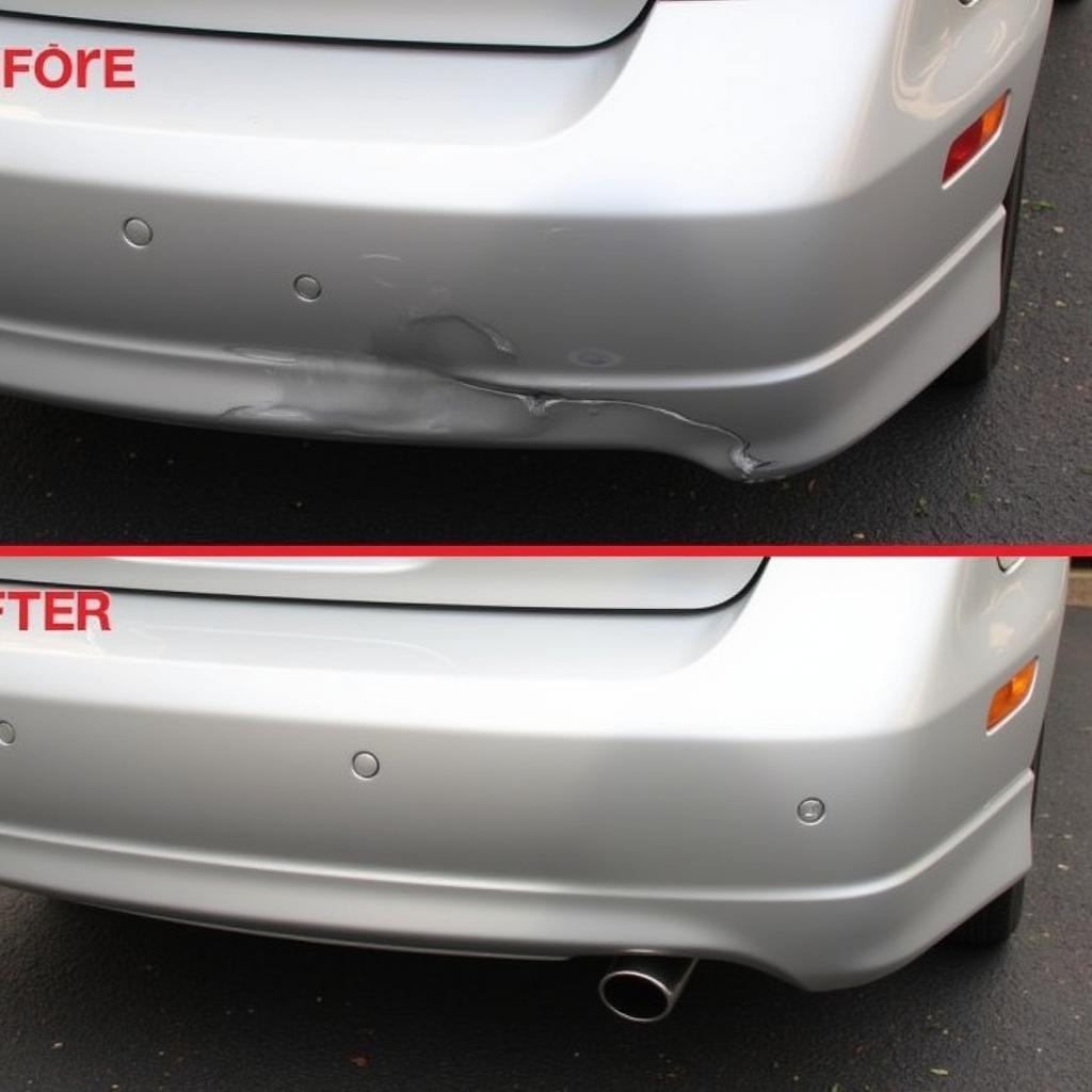 Professional Car Bumper Repair Before and After