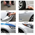 Professional Car Bumper Repair Process