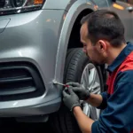 Professional Car Bumper Scrape Repair Process