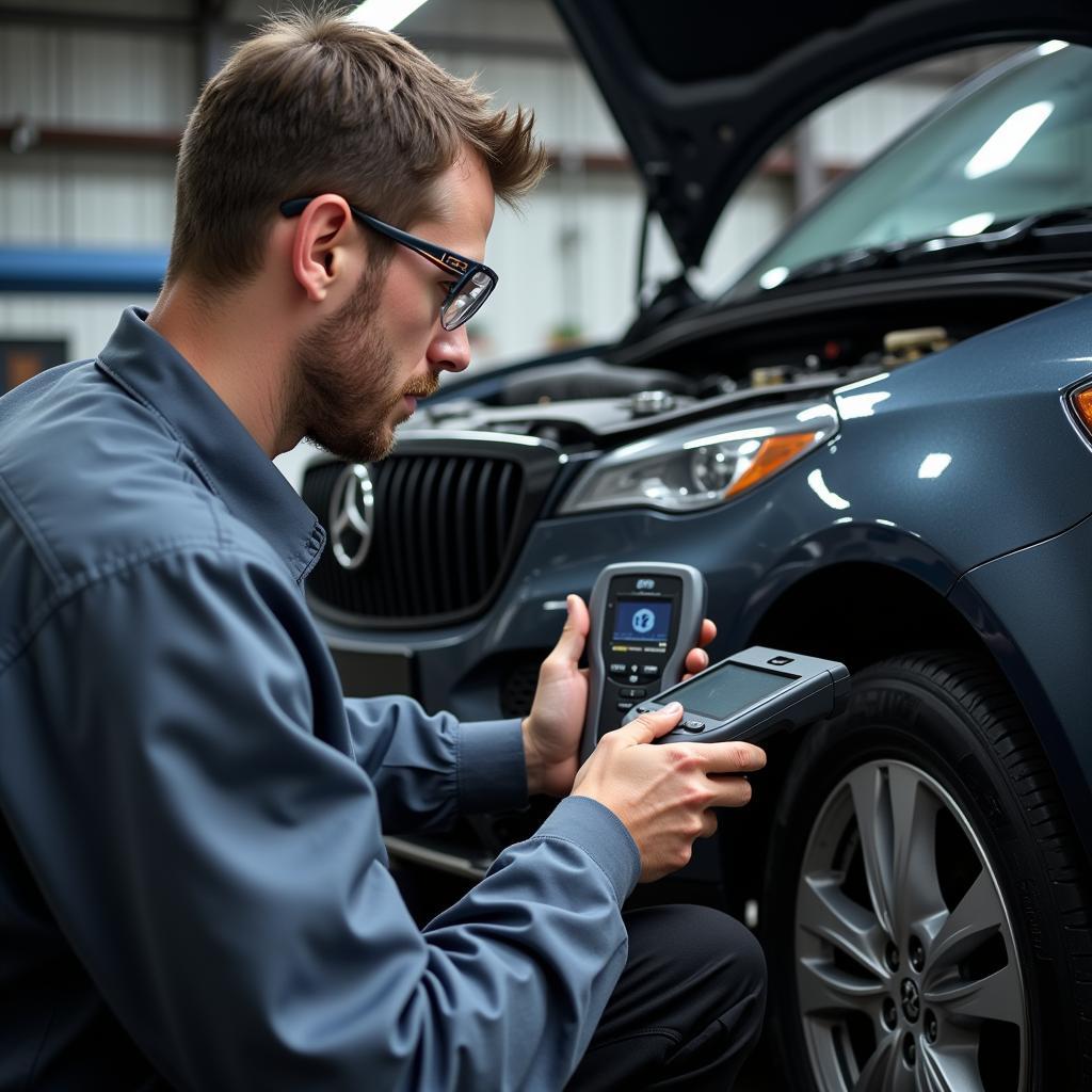 Professional Car Diagnostic using Specialized Tools