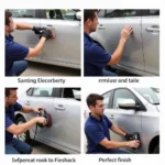 Professional Car Door Paint Repair Process