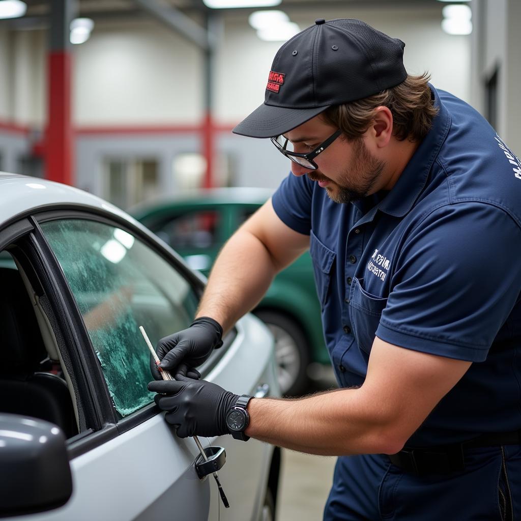 Professional Car Glass Repair Technician La Mesa