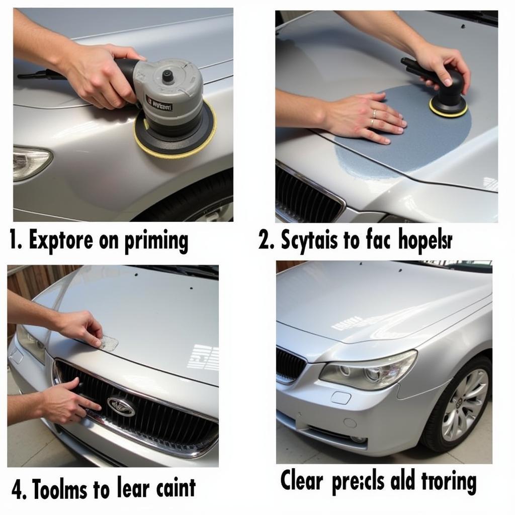 Professional Car Hood Paint Repair Process