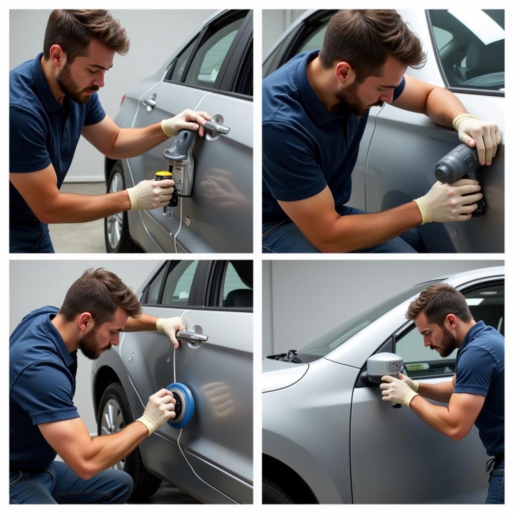 Professional Car Keyed Repair Process