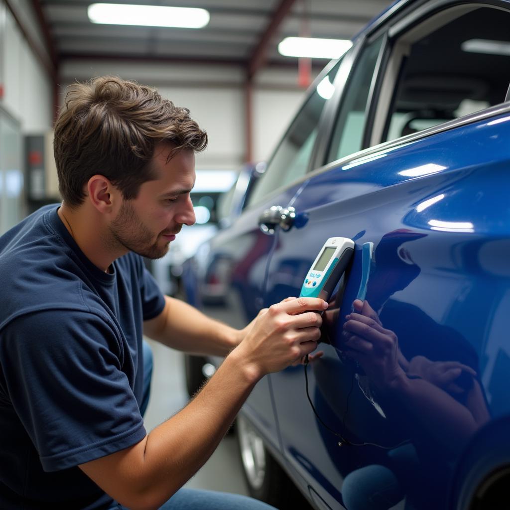 Professional Car Paint Matching Process