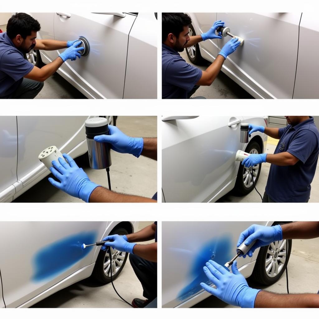 Professional Car Paint Repair Process