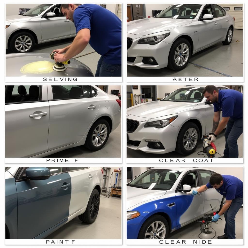 Professional Car Paint Repair Process