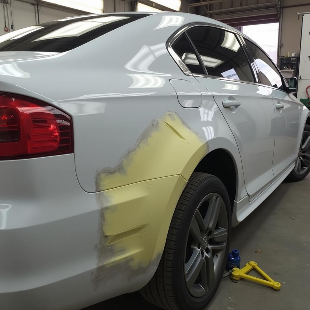 Professional Car Paint Repair - Deep Scratch