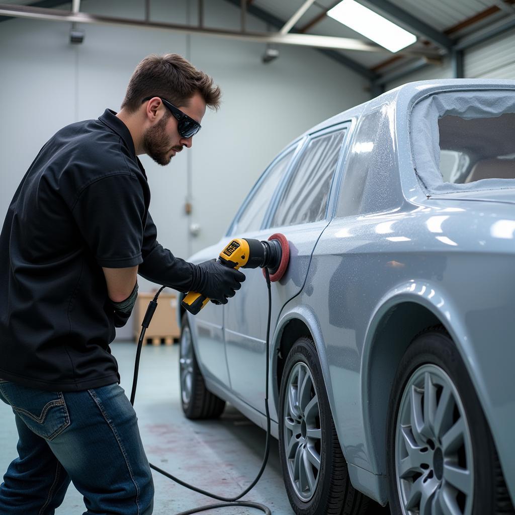 Professional Car Paint Repair Process