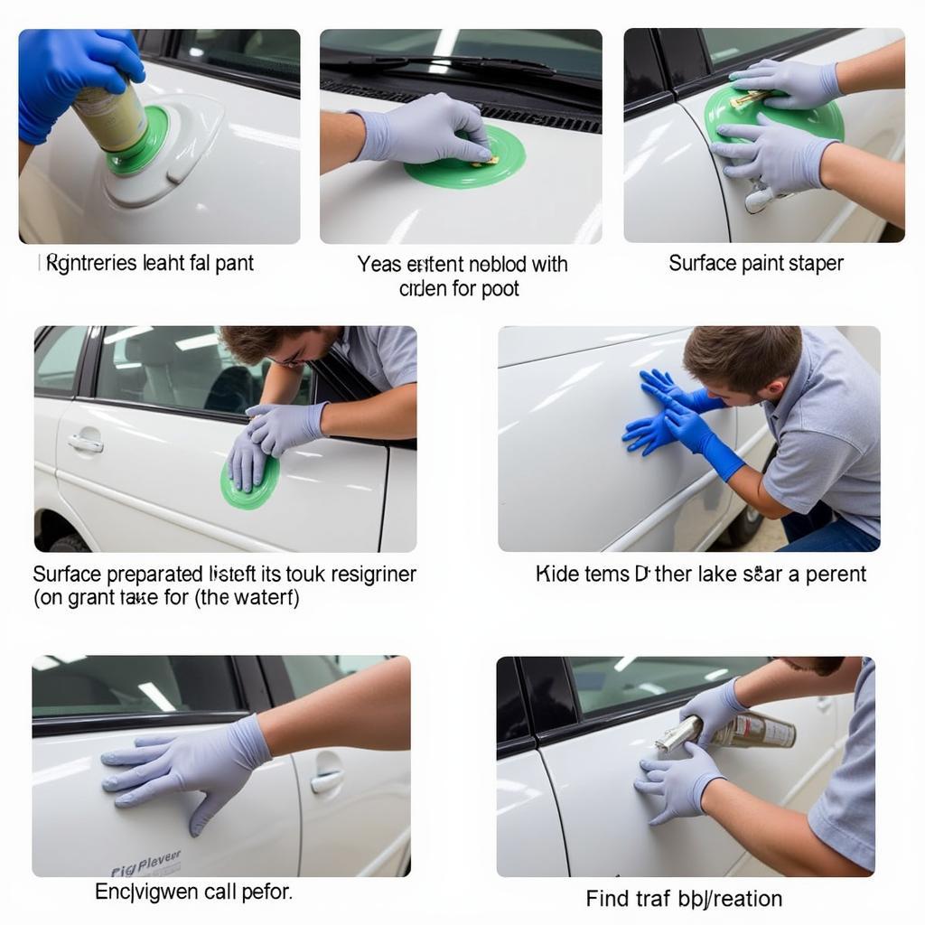 Professional Car Paint Repair Process