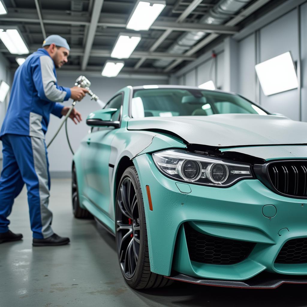 Professional Car Paint Repair Process