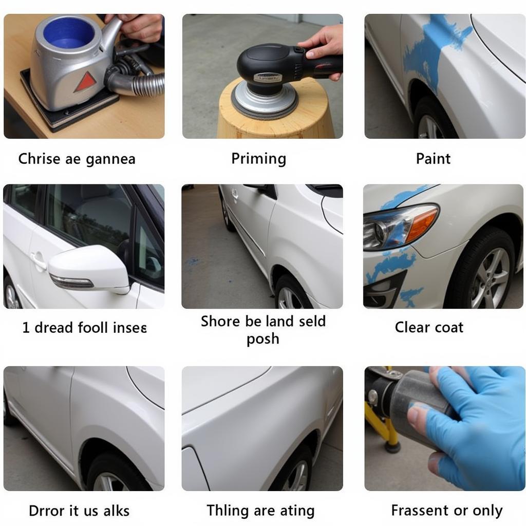 Professional Car Paint Repair Process