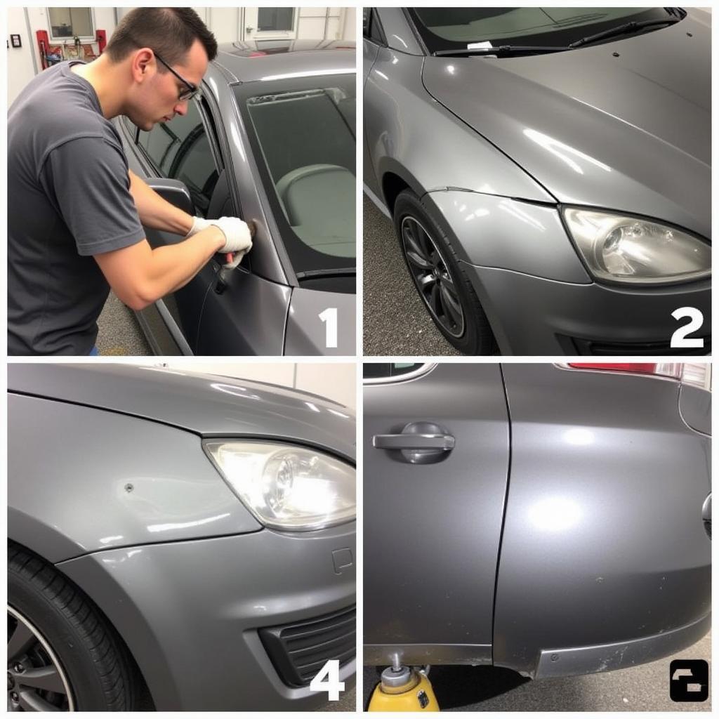 Professional Car Paint Repair Process