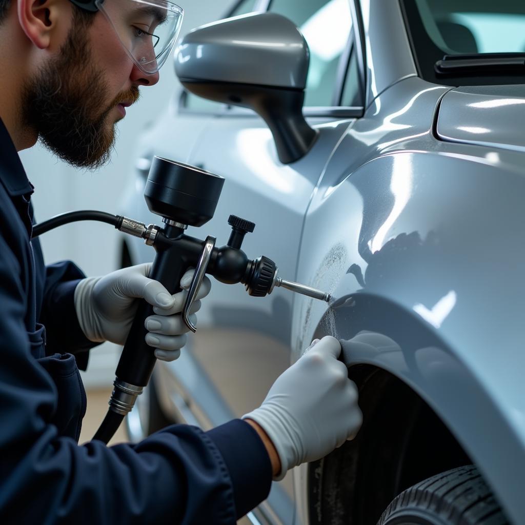 Professional Car Paint Repair Process