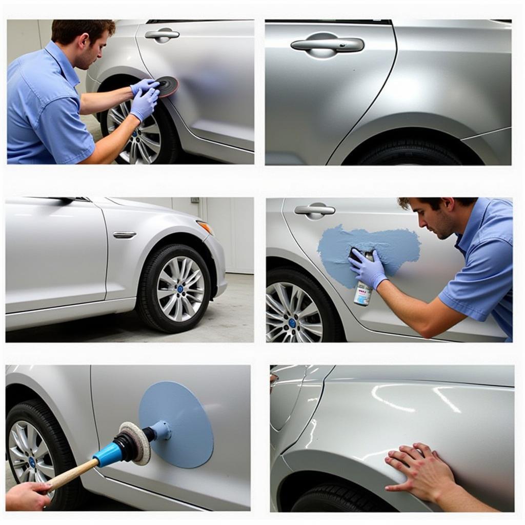 Professional Car Paint Repair Process