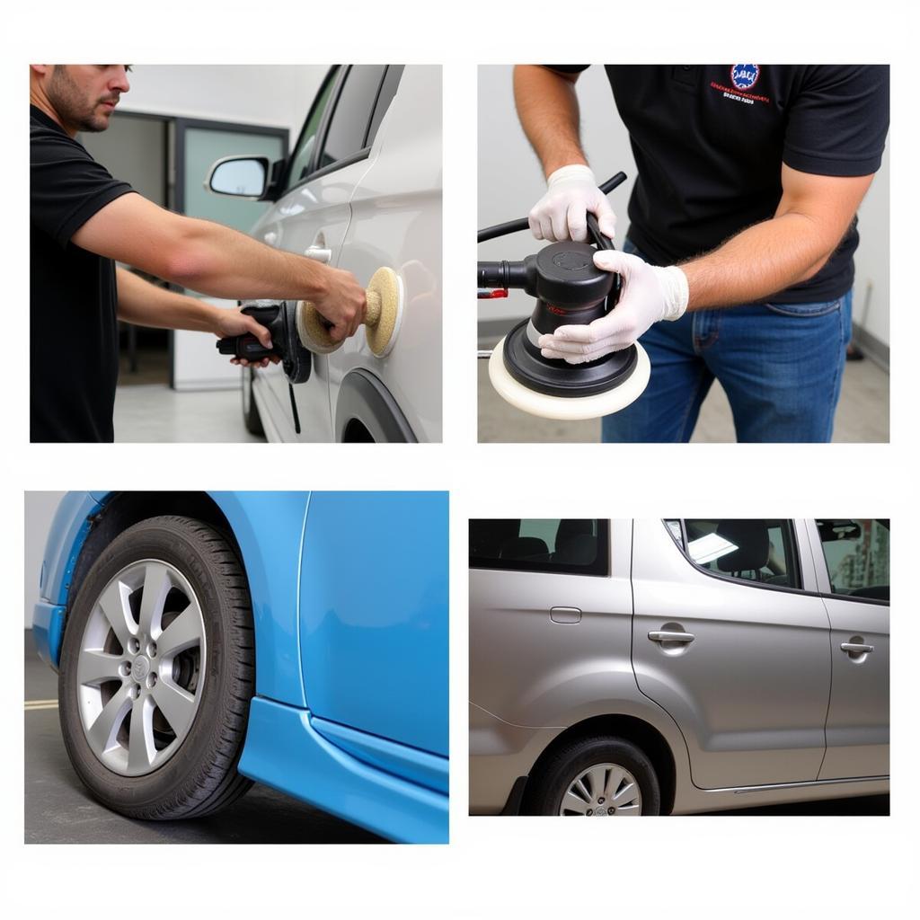 Professional Car Paint Repair Process