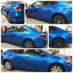 Professional Car Paint Repair Process Blue Crush Metallic