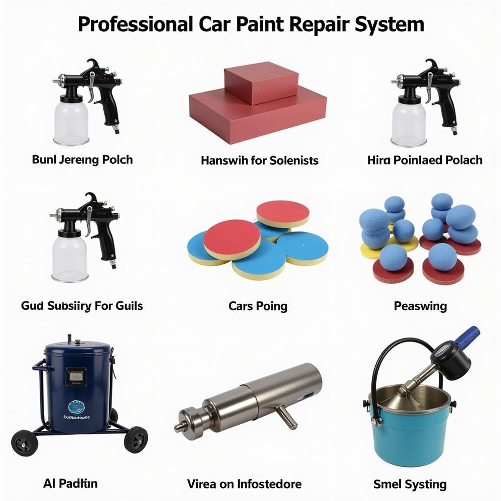 Professional Car Paint Repair System Tools