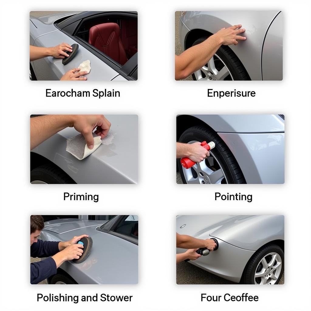 Professional Car Paint Scratch Repair Process