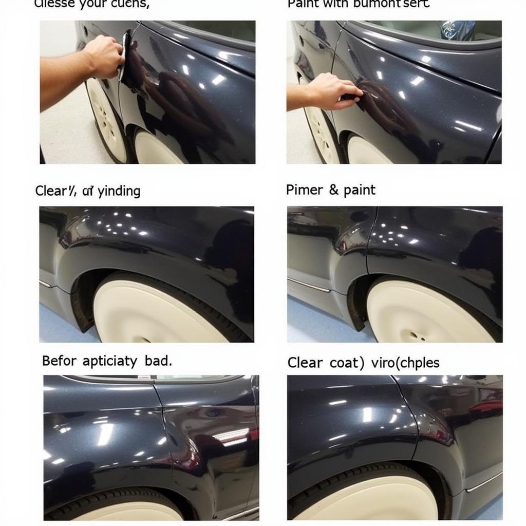 Professional Car Paint Scratch Repair Process