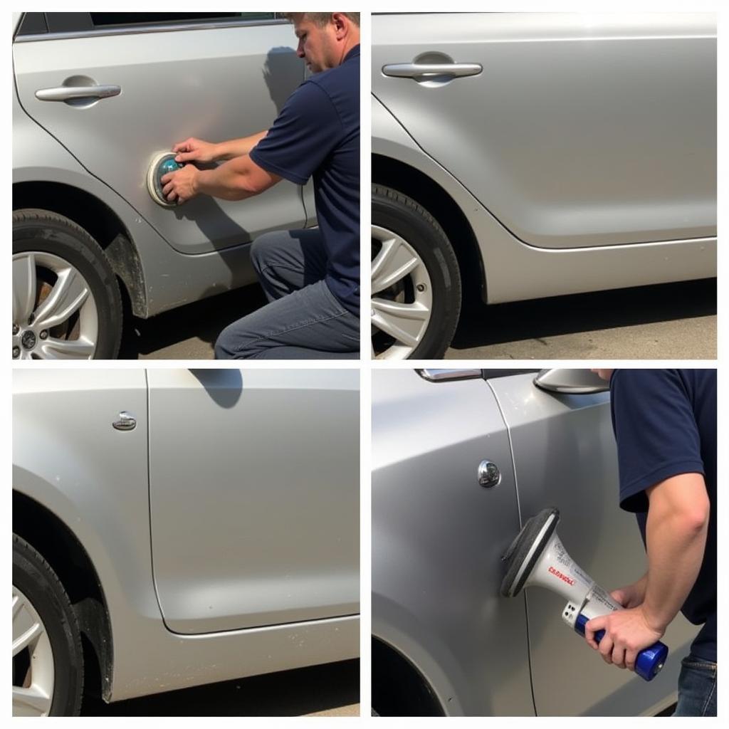 Professional Car Paint Scratch Repair Process in California