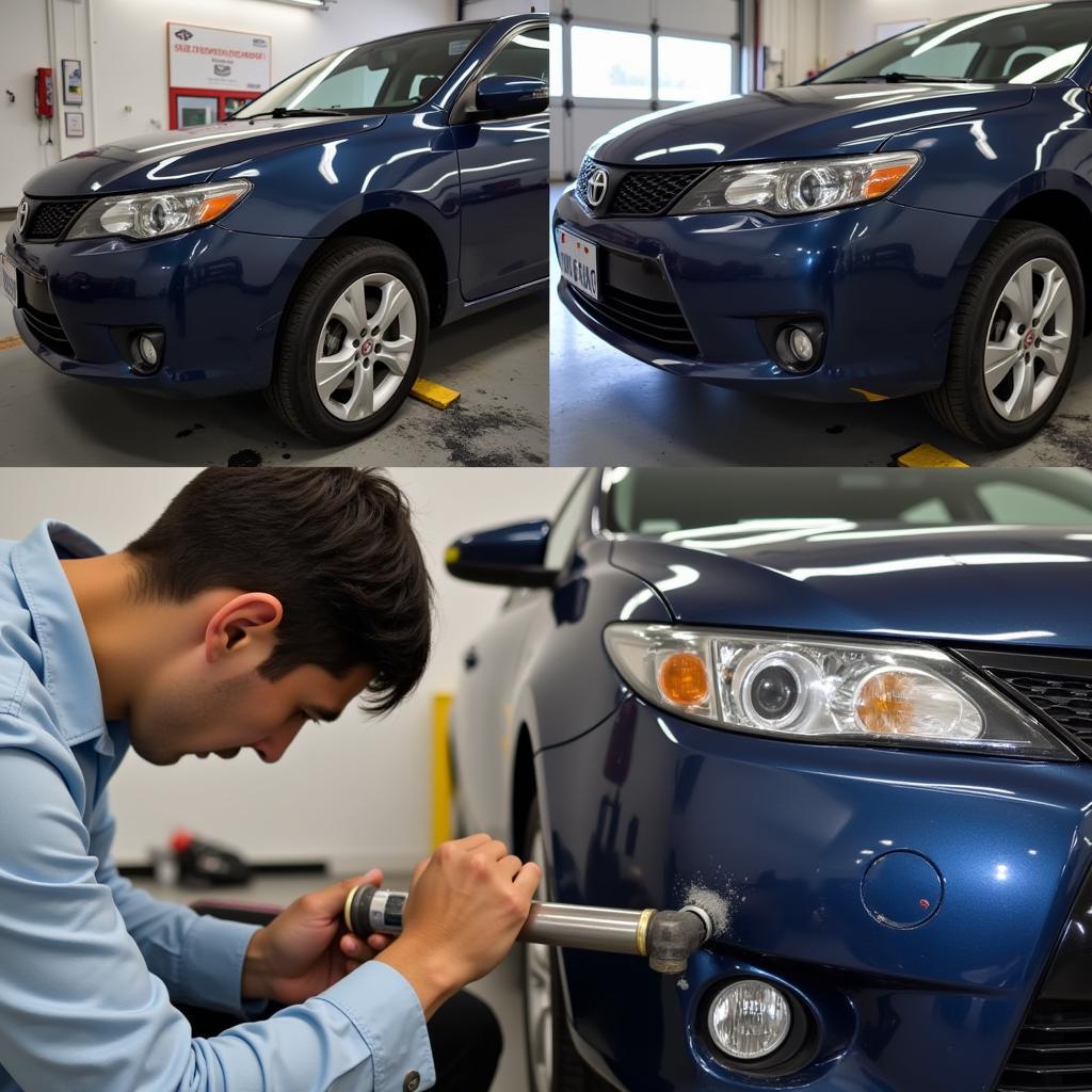 Professional Car Paint Scratch Repair Process