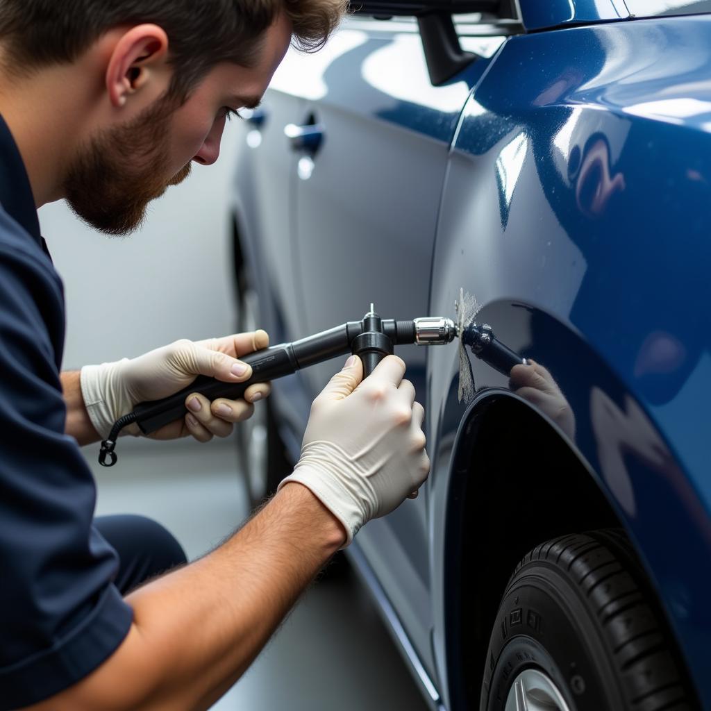 Professional Car Paint Scuff Repair