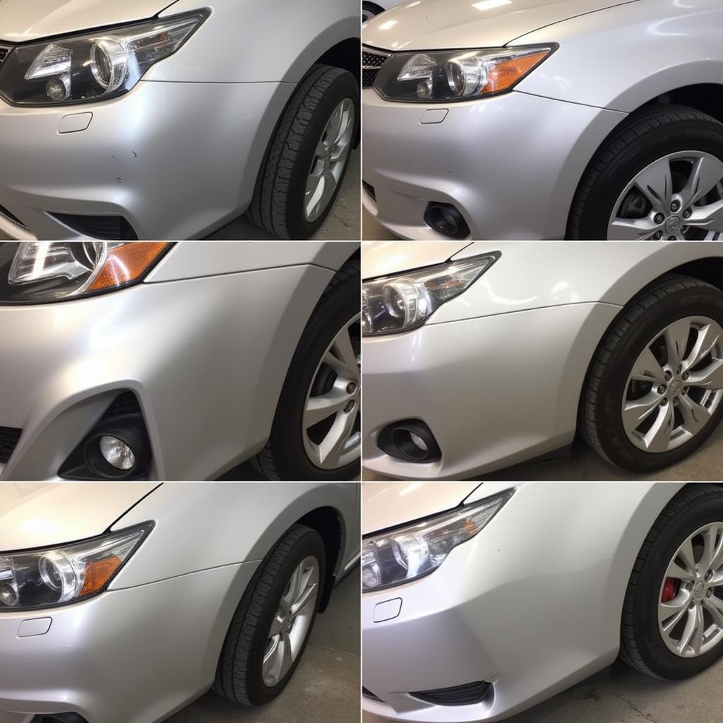 Professional Car Scratch Repair Process