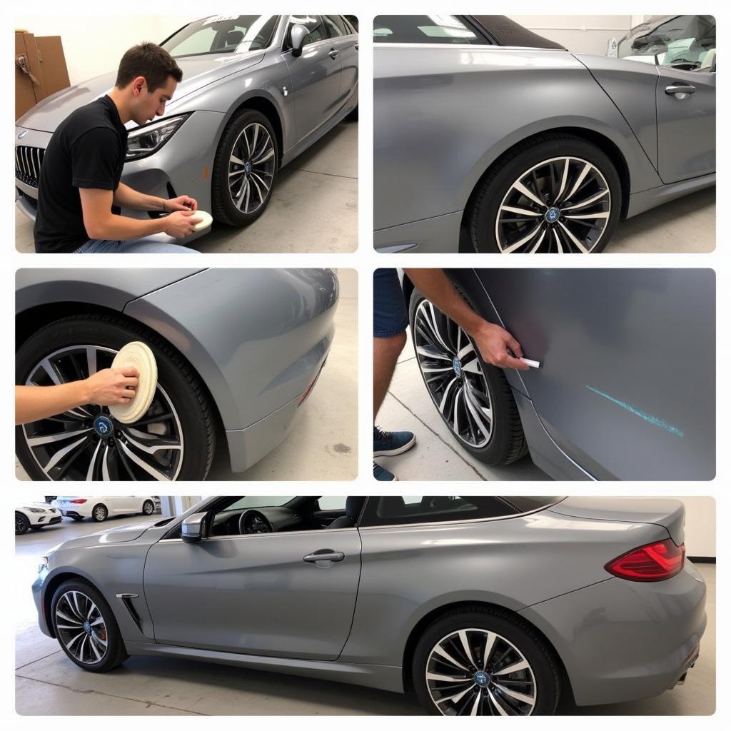 Professional Car Scratch Repair Process