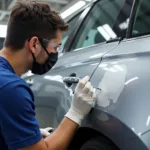 Professional Car Spot Paint Repair Process