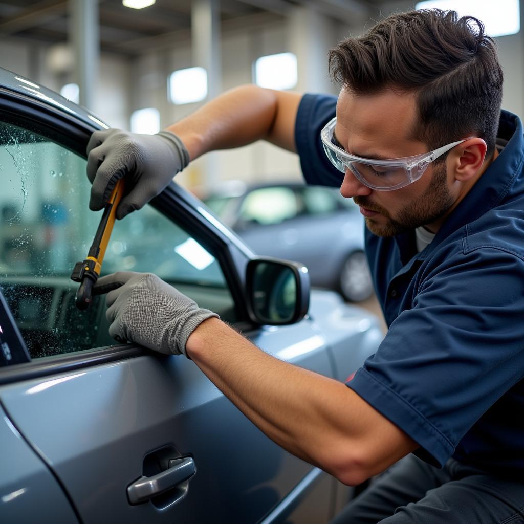 Professional car window repair