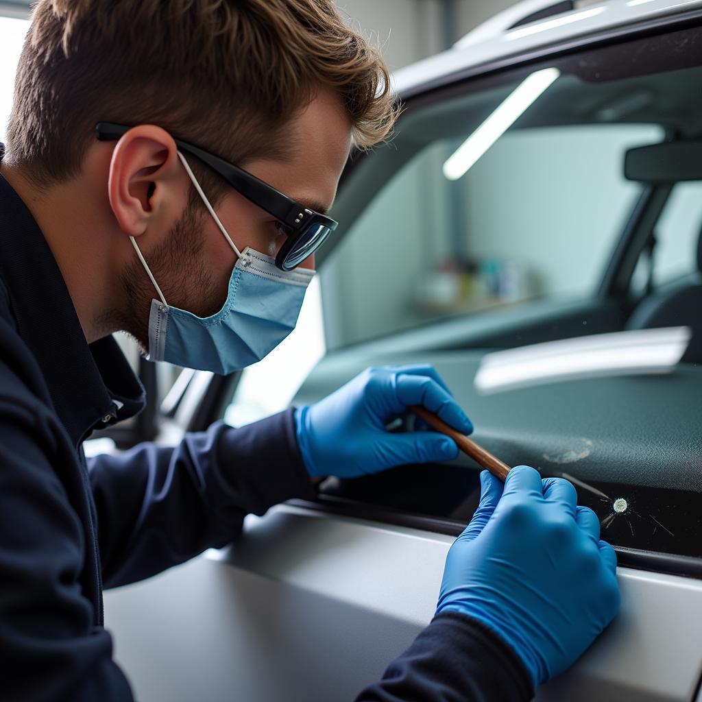 Professional Car Window Repair Process