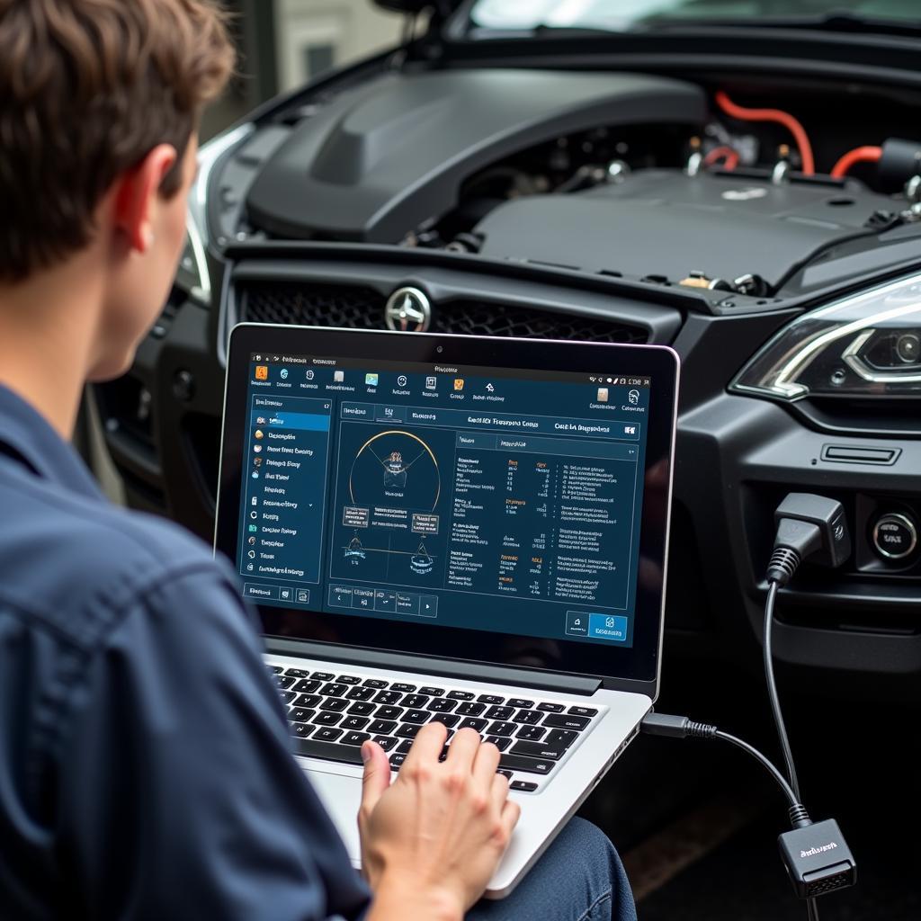 Professional-Grade Diagnostic Software in Use