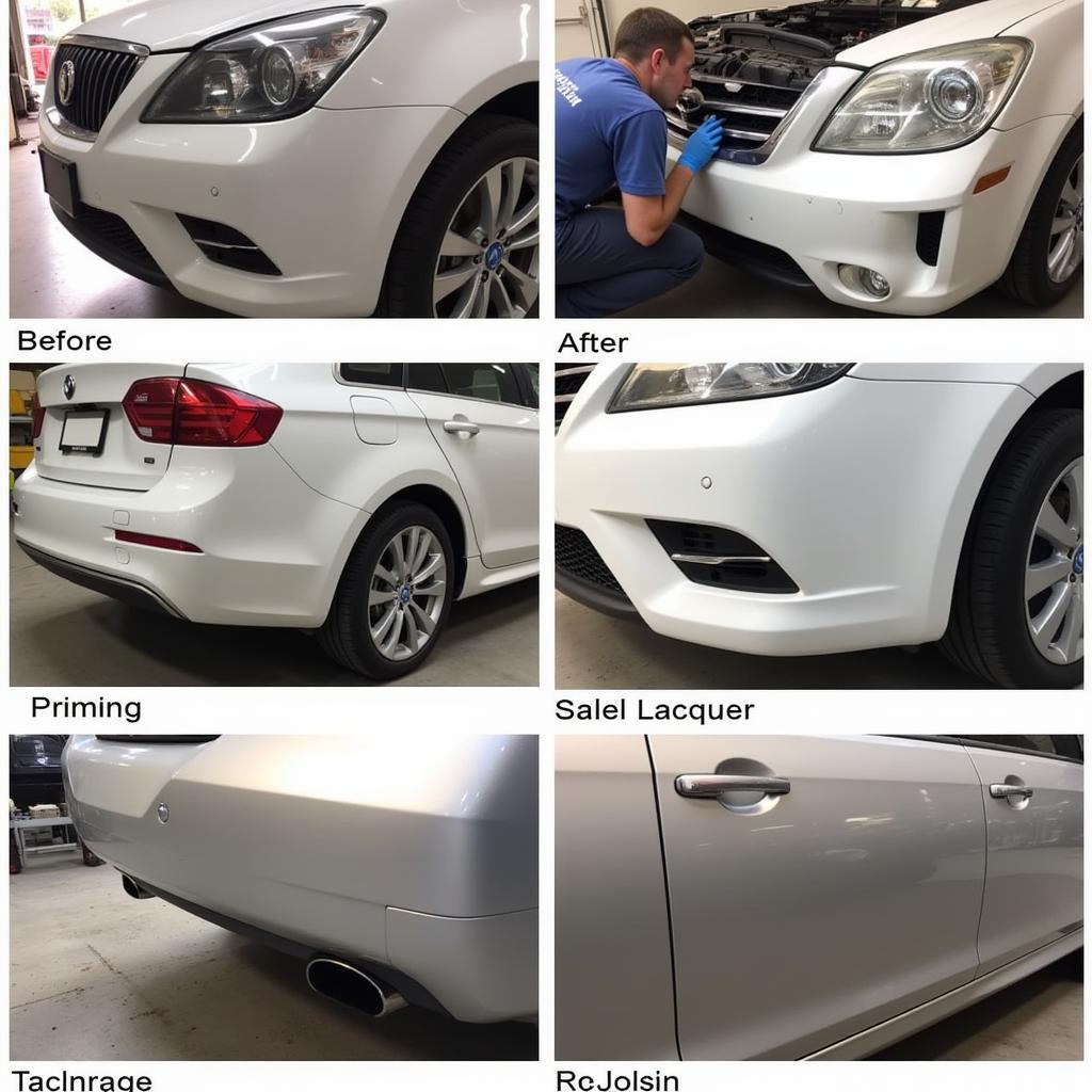 Professional Lacquer Paint Repair Process