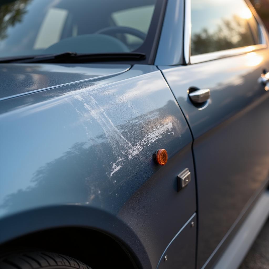 A Car with a Professionally Applied Touch Up Paint Finish