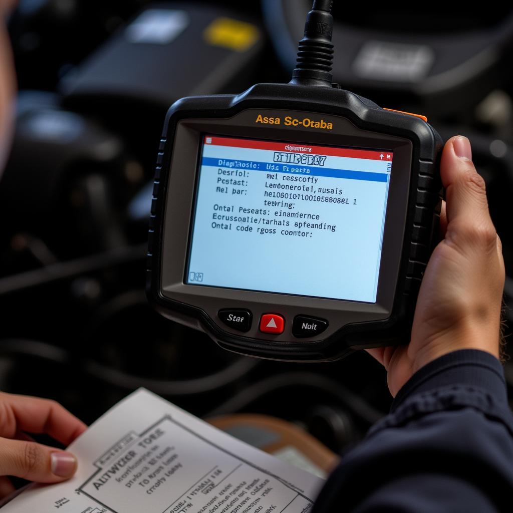 Reading DTC Codes with Diagnostic Tool