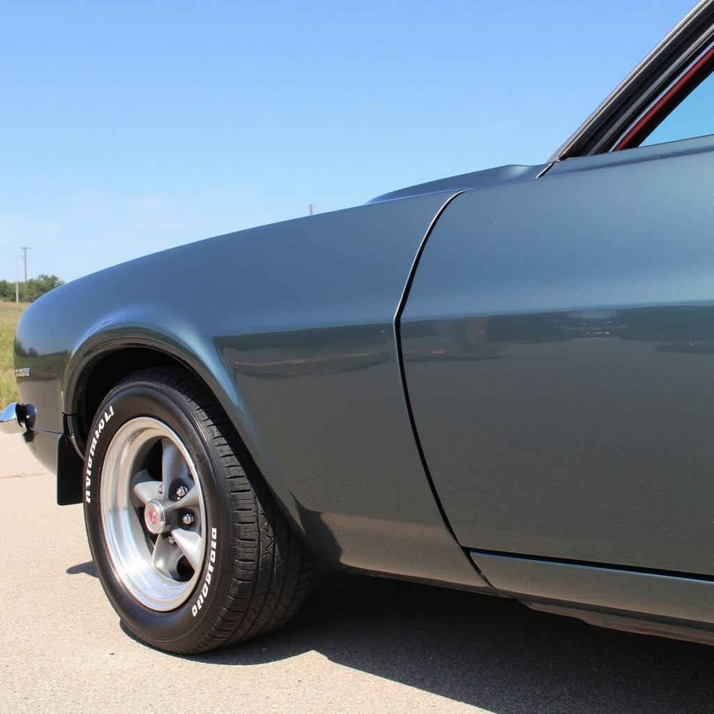 Newly Repaired Car Shining in the Sun