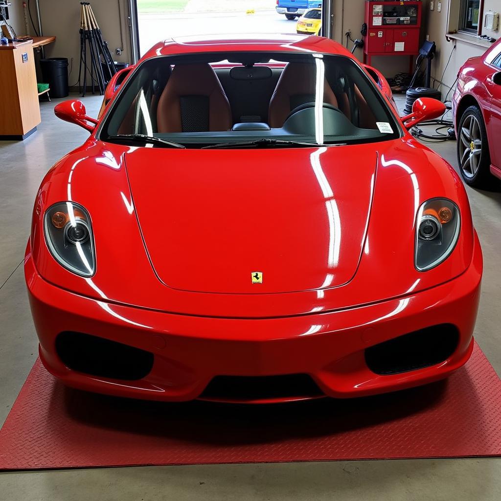 Repaired Ferrari Ready for Delivery in the Midlands