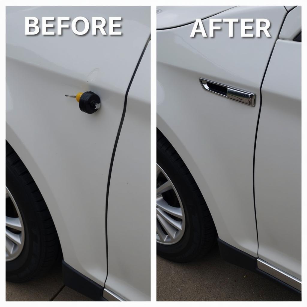 Repaired Keyed Car Door