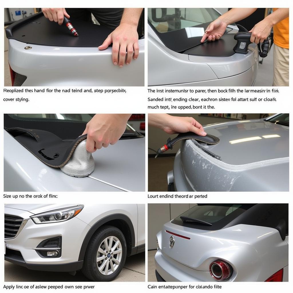 Repairing Crack in Car Bumper Cover