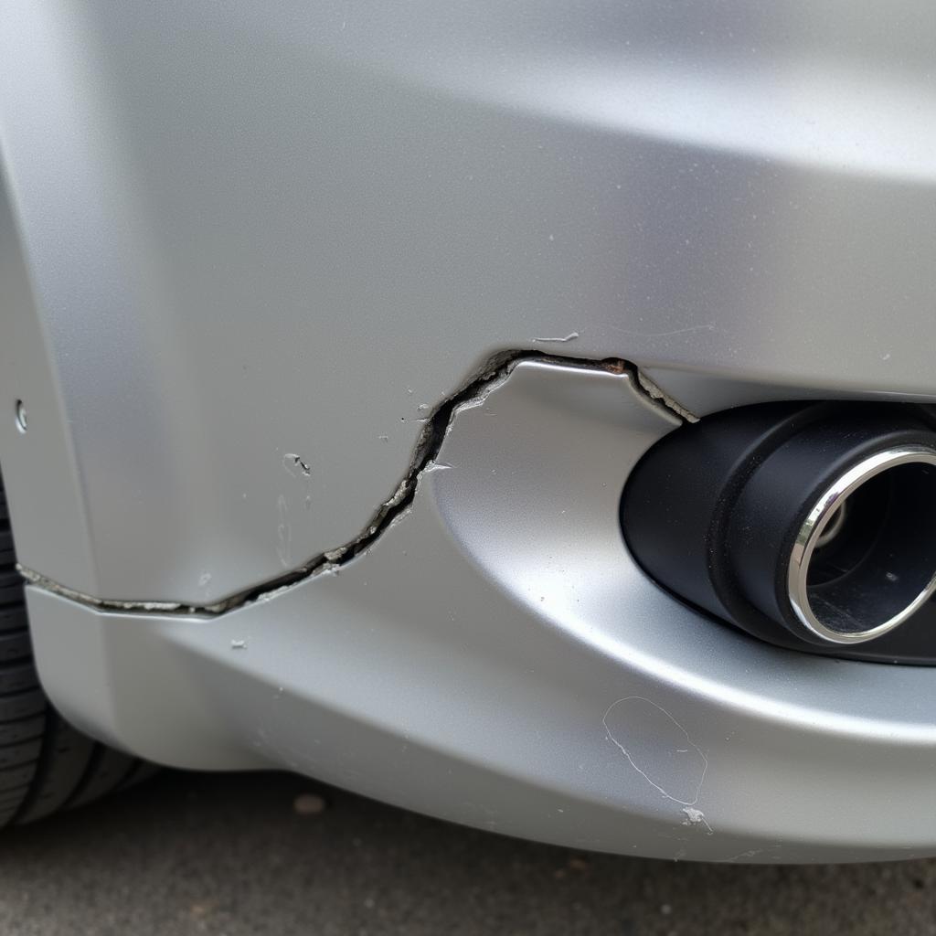 Repairing a Cracked Plastic Car Bumper